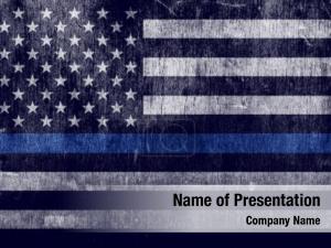 Thin Blue Line American Flag