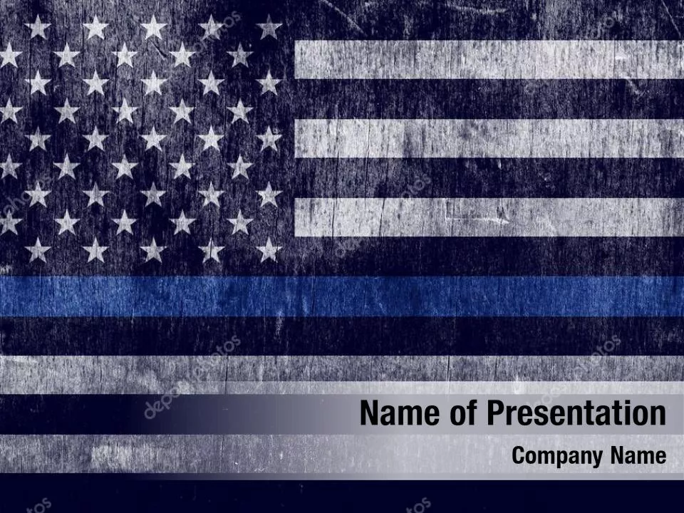 Thin Blue Line American Flag