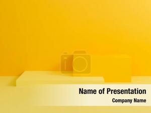 3D Yellow PowerPoint Template