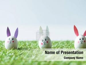 Funny Easter Bunny PowerPoint Template