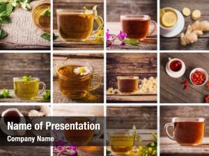 Tea Collage PowerPoint Template