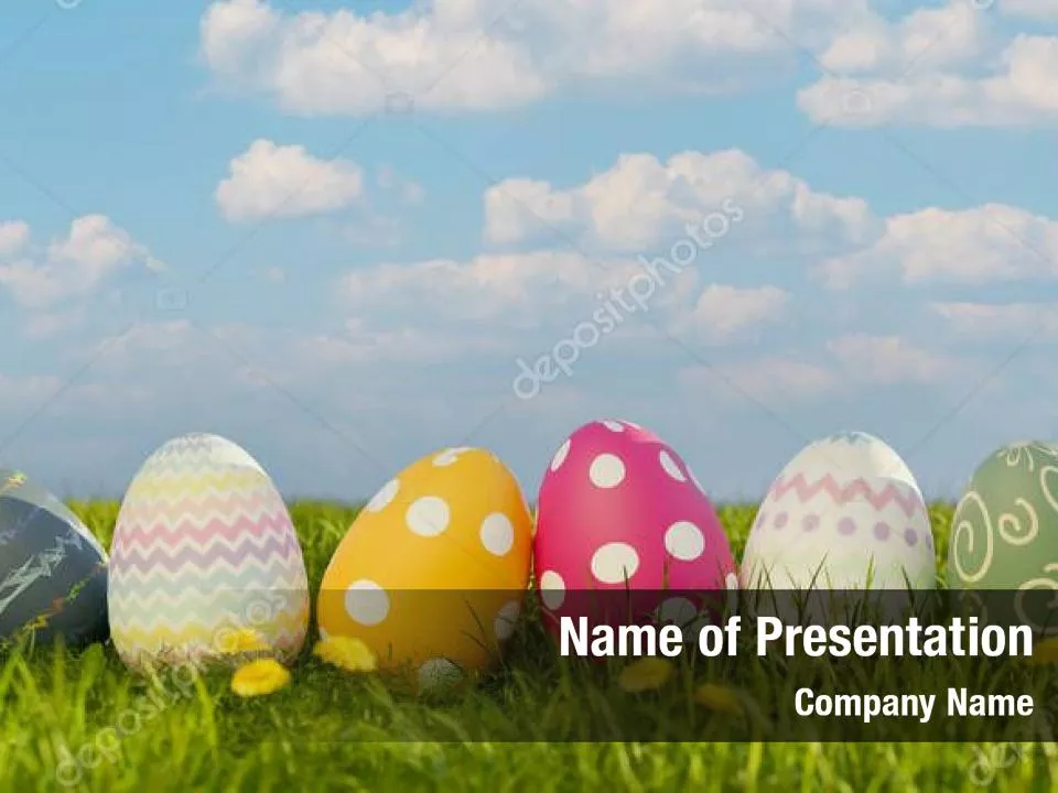 3D Easter Background