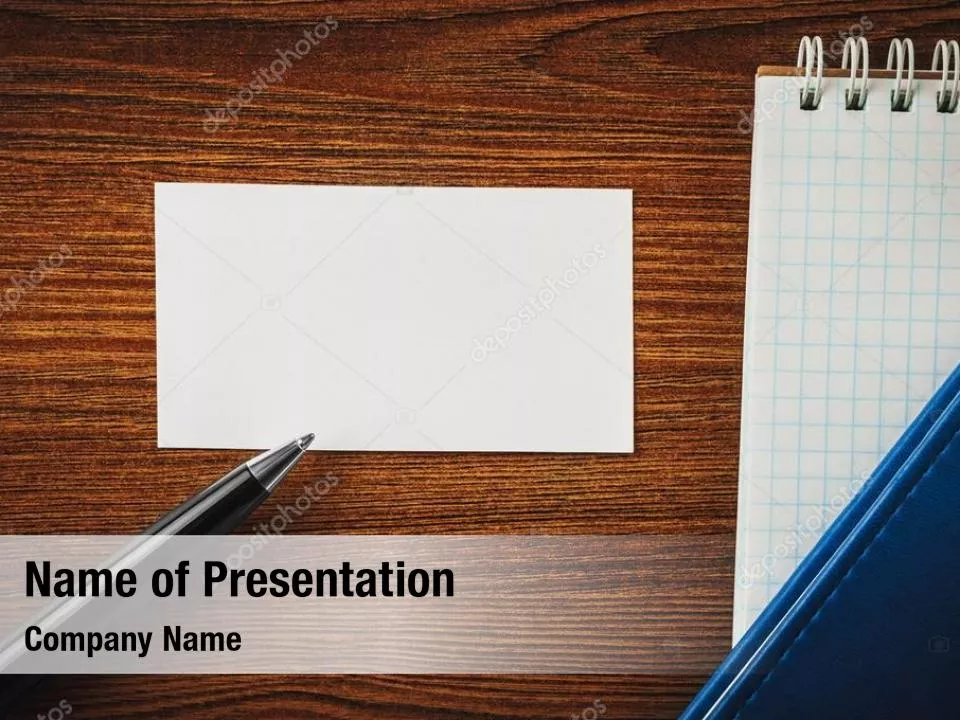Blank Notepad Sheet with Pen on Wooden Table