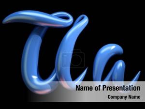 3D Letter PowerPoint Template