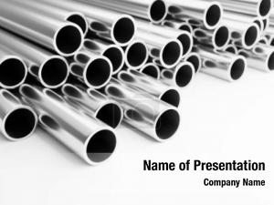 3D Pipes PowerPoint Template