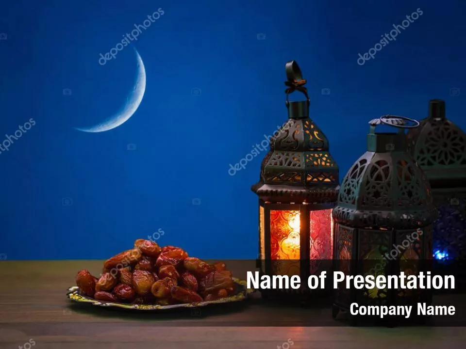 Ramadan Kareem Background with Lanterns