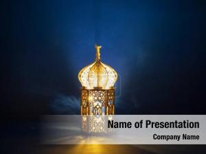 Ramadan Kareem Greeting Background PowerPoint Template