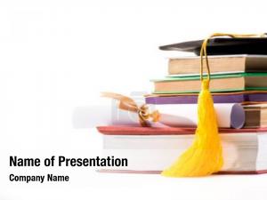 Graduation Cap with Diploma and Book
