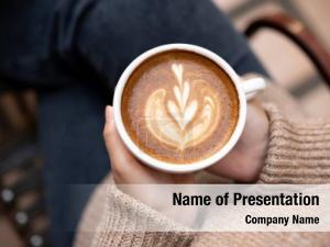 Coffee Break With Cappuccino PowerPoint Template