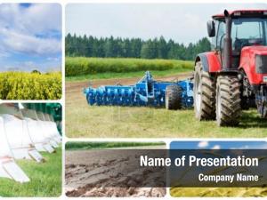 Tractor Collage PowerPoint Template