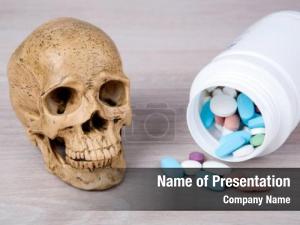 Pills and Skull PowerPoint Template