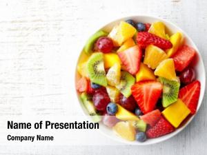 Healthy Fruit Salad PowerPoint Template