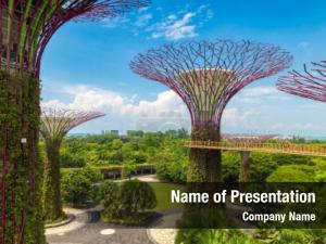 Landscape of Singapore PowerPoint Template