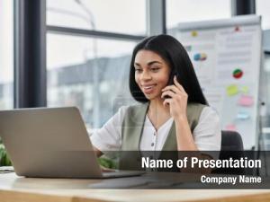 Phone Conversation PowerPoint Template
