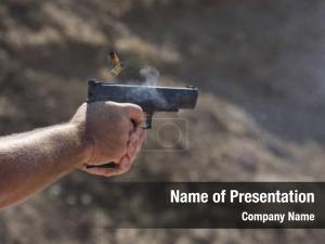 Shot from Automatic Weapon PowerPoint Template