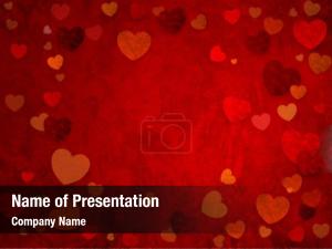 Hearts Background PowerPoint Template
