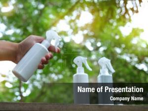 Foggy Spray Bottle PowerPoint Template