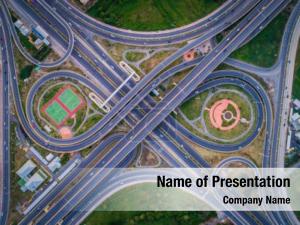 Road Interchange PowerPoint Template