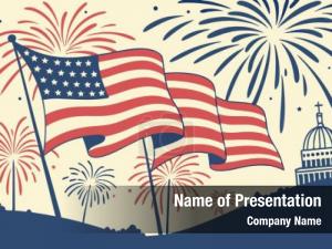 Festive American Flag