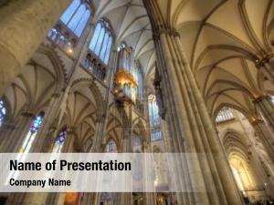 Medieval Cathedral Ceiling PowerPoint Template