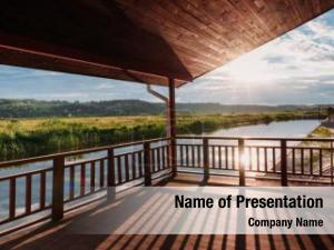 Wooden Terrace PowerPoint Template