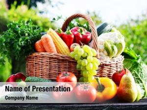 Summer Fruits and Vegetables PowerPoint Template