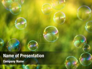 Green Bubbles PowerPoint Template