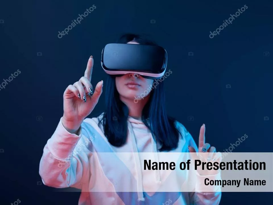 Woman Wearing VR Headset