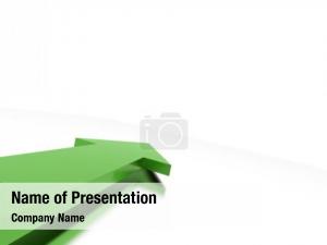 Green Pointing Arrow PowerPoint Template