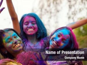 Kids on the Holi Festival