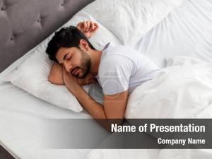 Napping Man Free PowerPoint Template