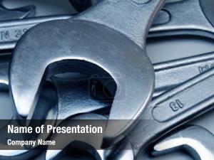 Metal Spanners PowerPoint Template