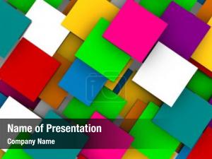 Squares Background PowerPoint Template