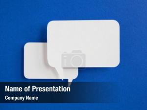 Paper Speech Bubble Background PowerPoint Template