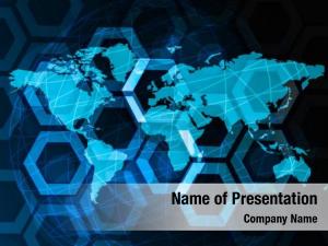 Connected Hexagons PowerPoint Template