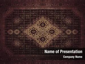 Brown Ethnic Ornament PowerPoint Template