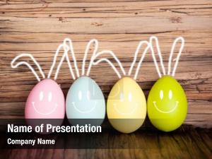 Painted Easter Eggs PowerPoint Template