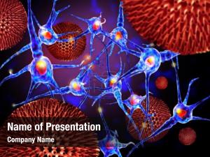 Nerve viruses attacking cells, concept