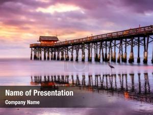 Beach Pier PowerPoint Template
