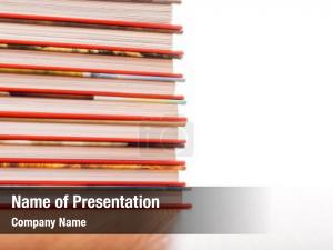 Book Pile PowerPoint Template