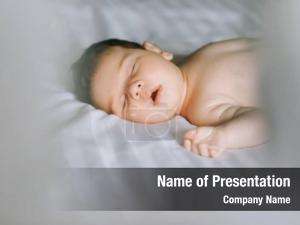 Little Baby Sleeping PowerPoint Template