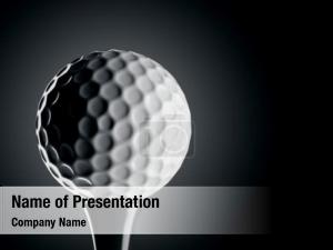 Ball For Golf PowerPoint Template