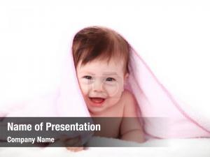 Baby Under Blanket PowerPoint Template