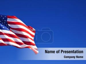 Flag of the United States of America PowerPoint Template