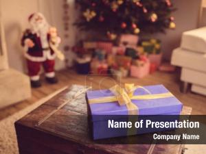 Christmas Present Box PowerPoint Template