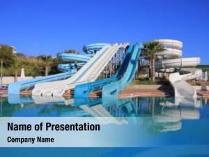 Slides outdoor aquapark resort 