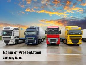 Freight Car Logistics PowerPoint Template