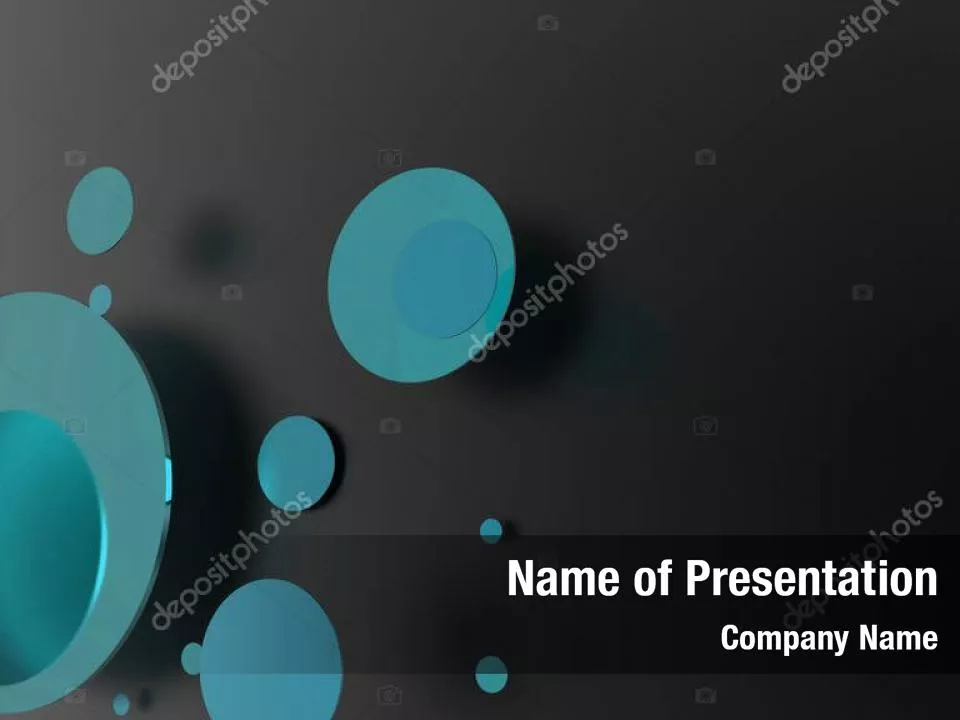 Azure Abstract Circles