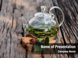 Mulberry Tea PowerPoint Template