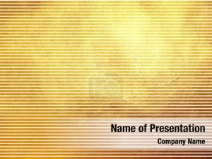 Abstract Golden Horizontal Lines PowerPoint Template